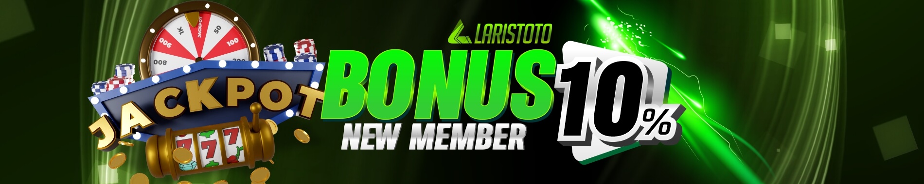 bonus new member 10%